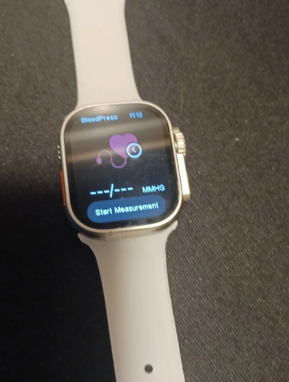 Smartwatch with Light Grey Band and Gold Case - X9 Series